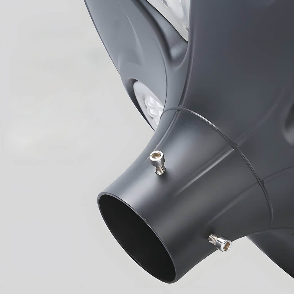 Modern Solar LED Street Light – Black Aluminum Outdoor Post Lamp