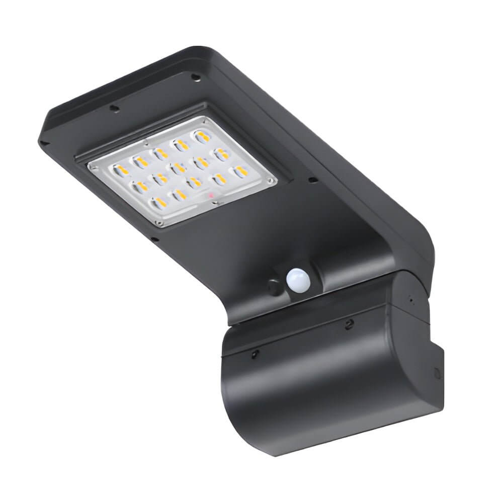 Modern Black Solar LED Outdoor Wall Light