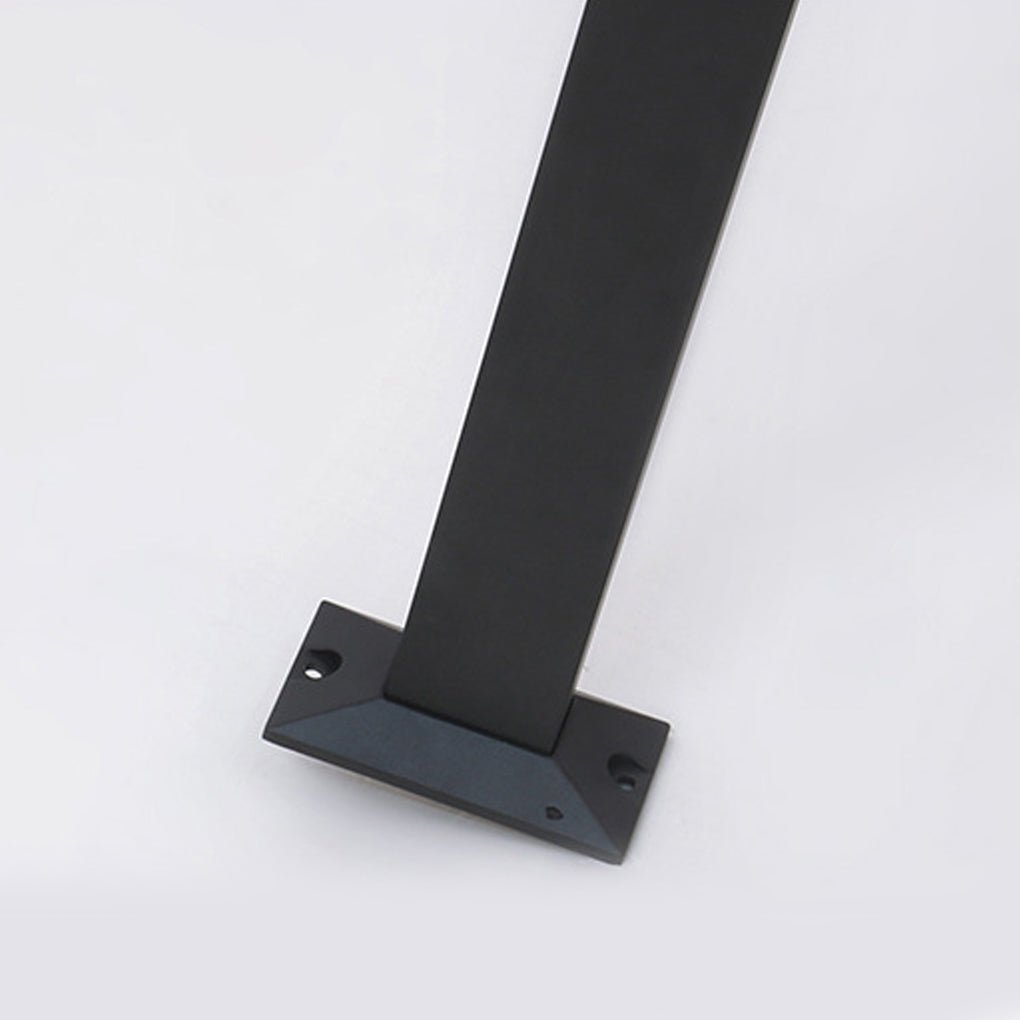 Fan-Shaped LED Lawn Pole Lamp with Motion Sensor Aluminum Black