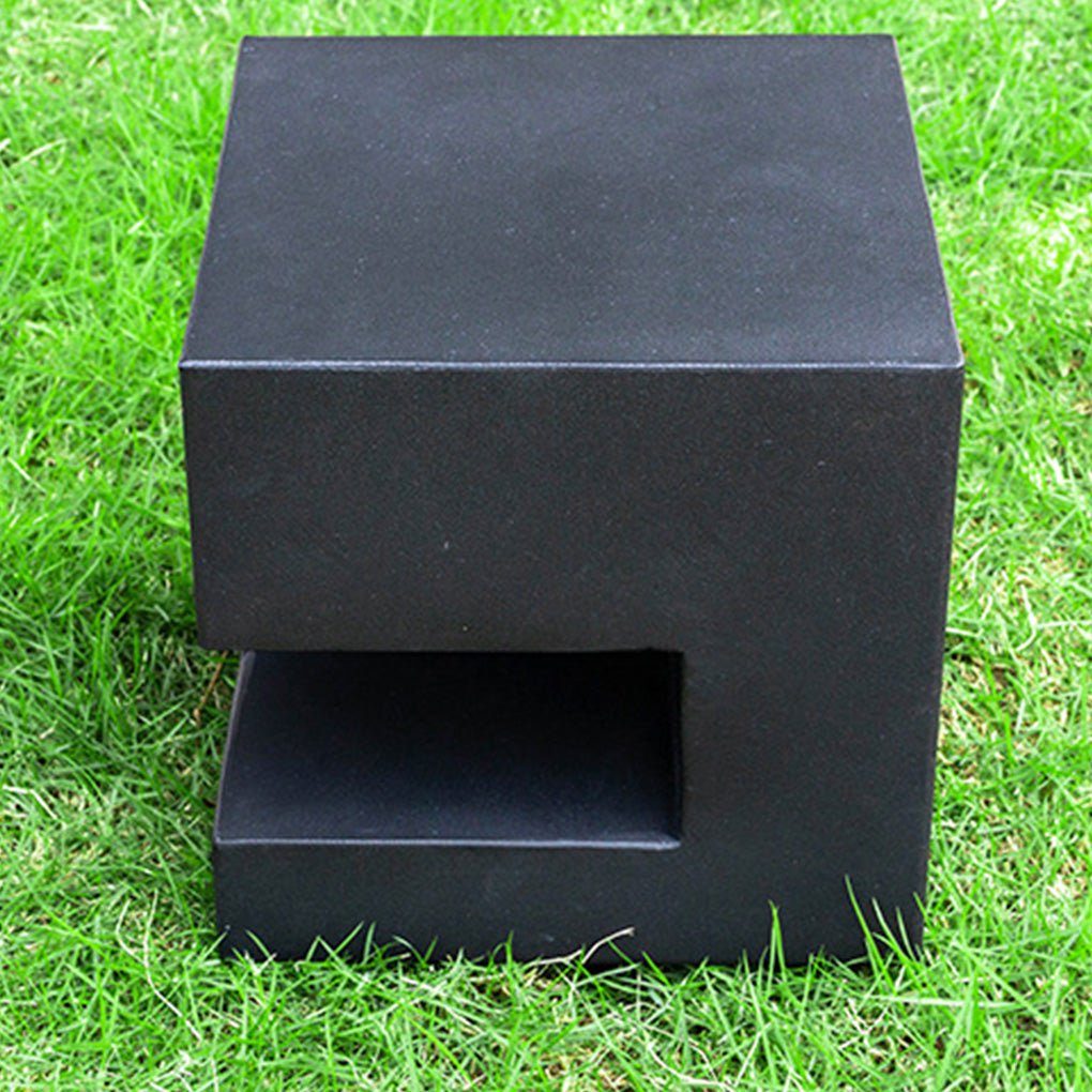 Square LED Aluminum Outdoor Landscape Light - Black