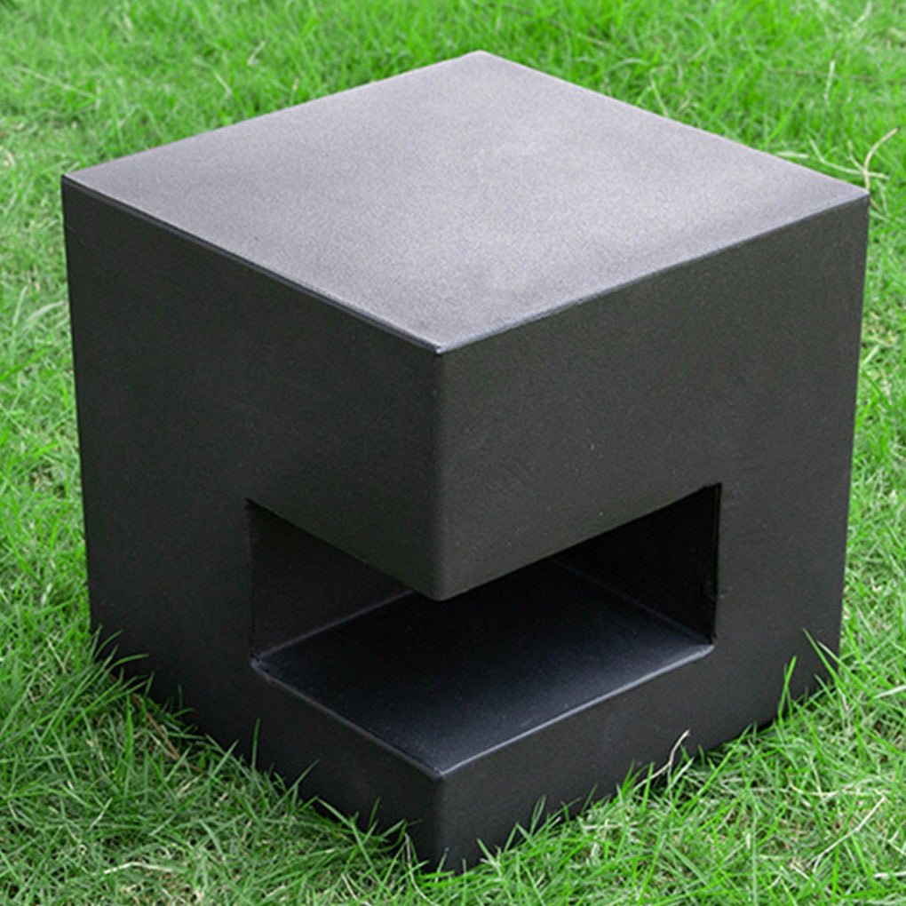 Square LED Aluminum Outdoor Landscape Light - Black