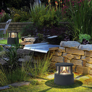 LED Outdoor Post Light - Aluminum & PC - Sand Gray Finish