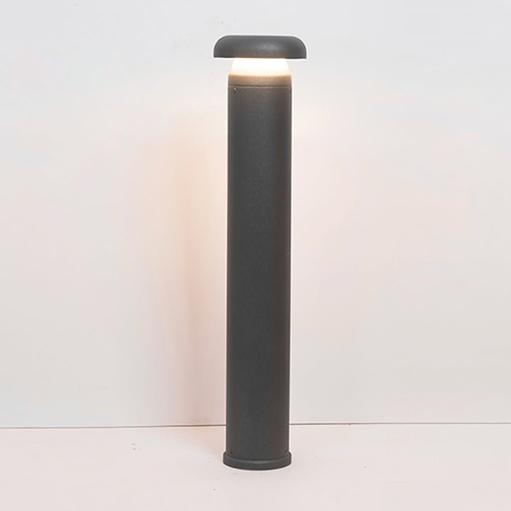 Modern Cylinder Bollard LED Garden Light Aluminum Landscape Path