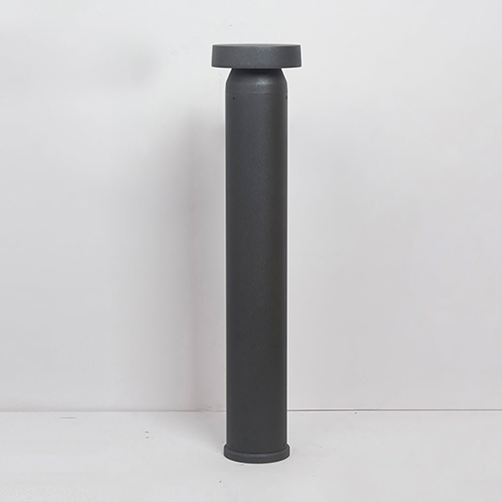 Modern Cylinder Bollard LED Garden Light Aluminum Landscape Path