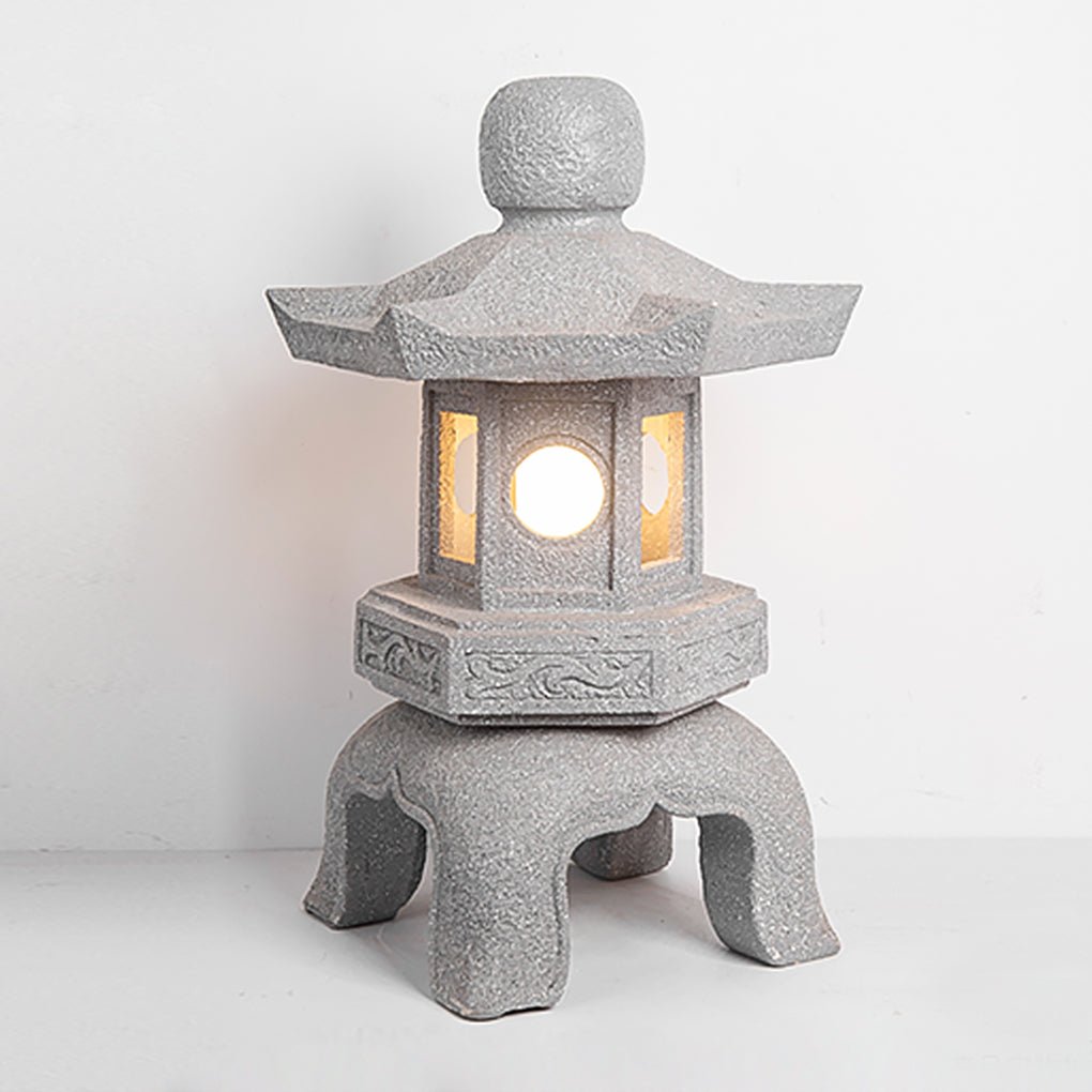 Rustic Tower Garden Light with Warm LED for Outdoor Pathways