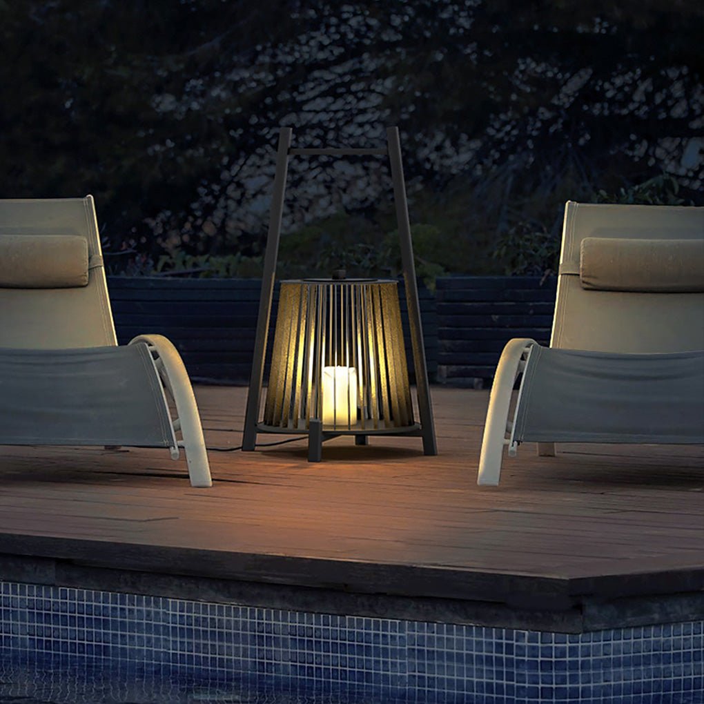 Waterproof LED Outdoor Lantern with Handle - Candle Design