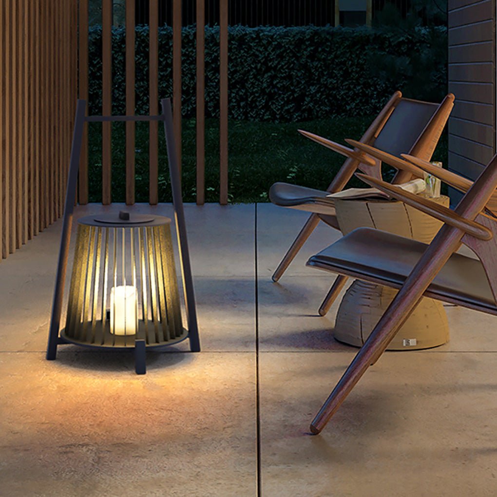 Waterproof LED Outdoor Lantern with Handle - Candle Design