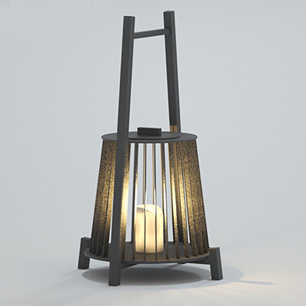 Waterproof LED Outdoor Lantern with Handle - Candle Design
