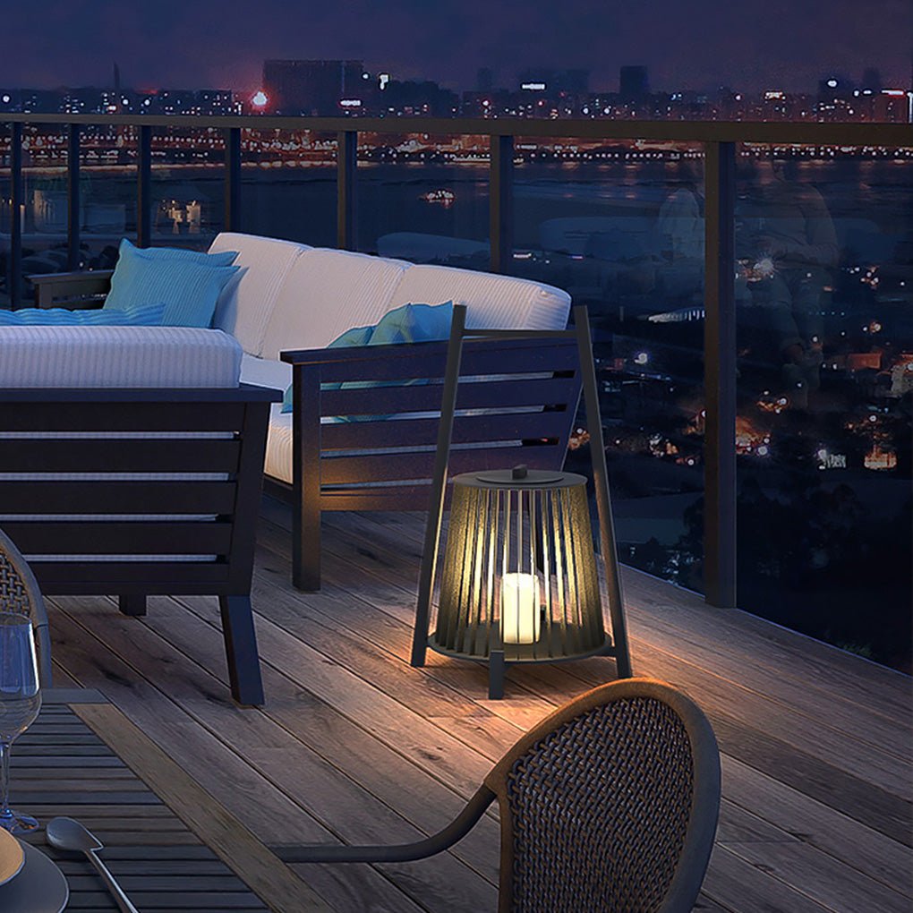 Waterproof LED Outdoor Lantern with Handle - Candle Design