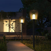 Waterproof LED Garden Post Lamp Cage Design Outdoor Lighting