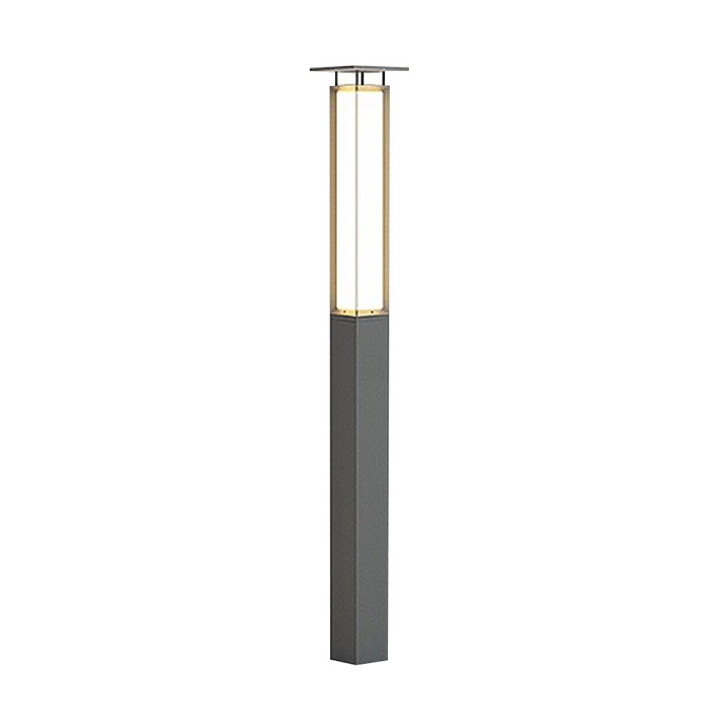 Modern LED Bollard Light Sleek Weatherproof Path Landscape Lighting