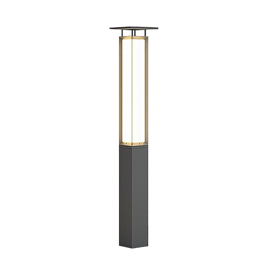 Modern LED Bollard Light Sleek Weatherproof Path Landscape Lighting