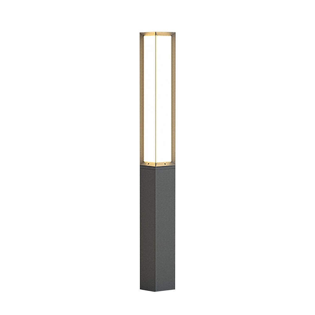 Modern LED Bollard Light Sleek Weatherproof Path Landscape Lighting