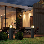 Modern LED Bollard Light Sleek Weatherproof Path Landscape Lighting