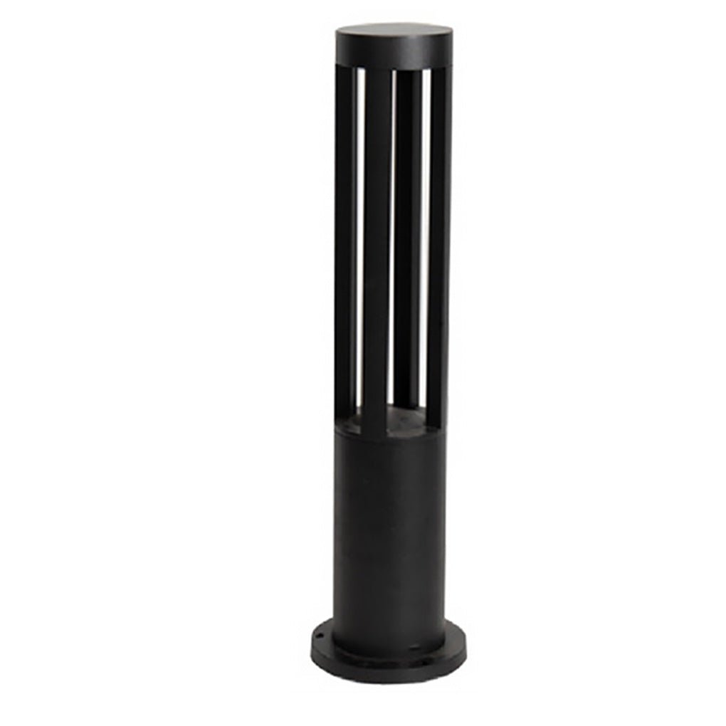 Four-Emitting Black Aluminum Outdoor LED Pathway Bollard Light