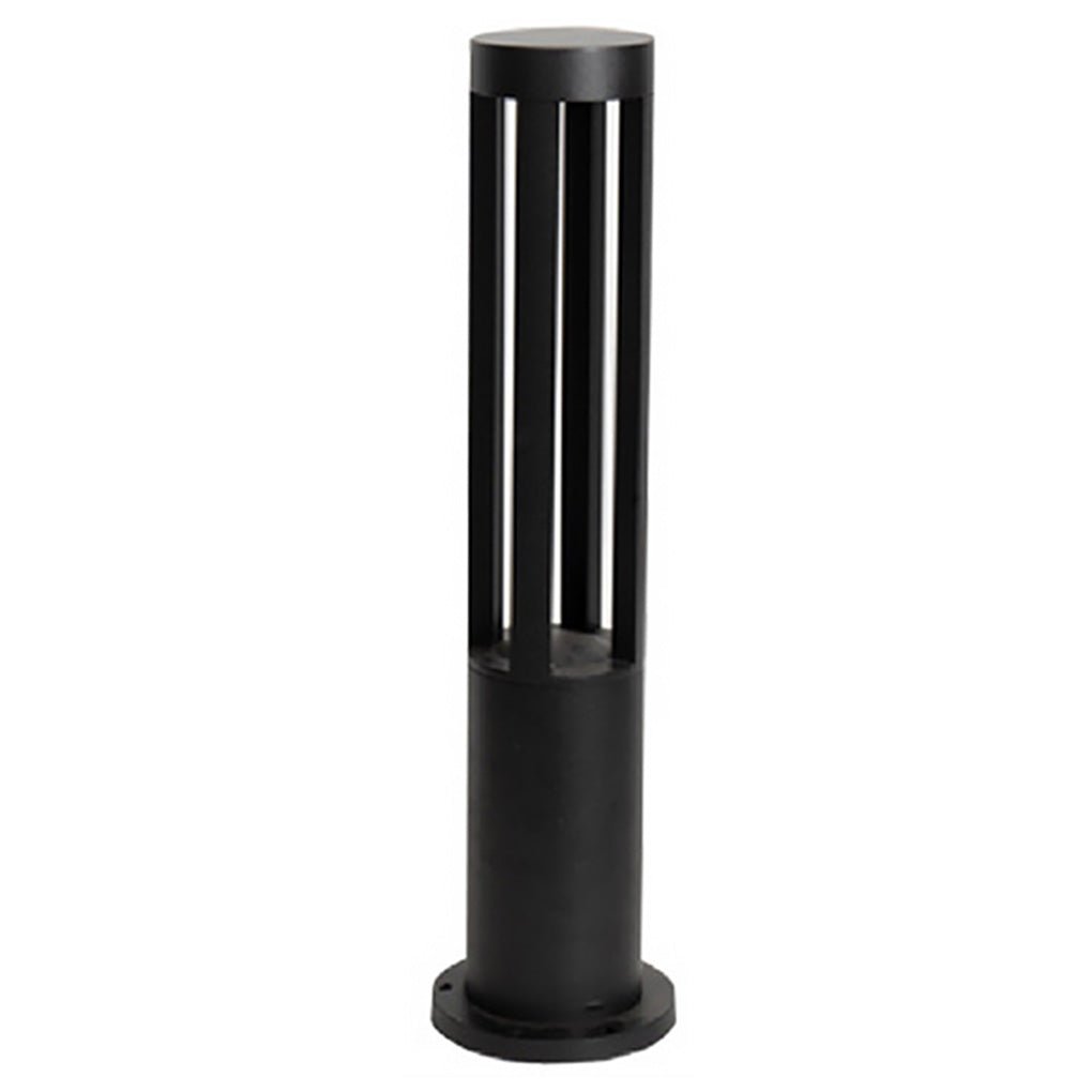 Four-Emitting Black Aluminum Outdoor LED Pathway Bollard Light
