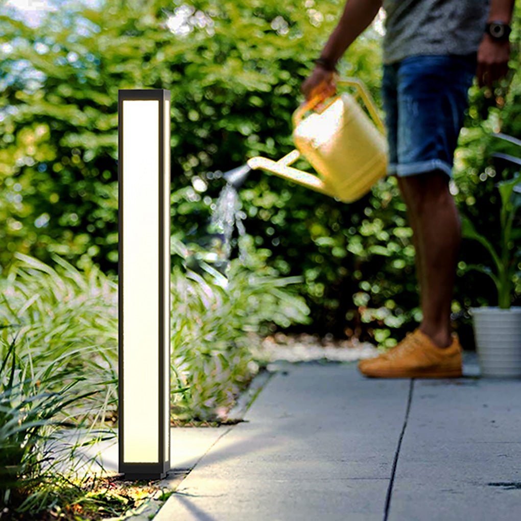 Solar Bollard Light Waterproof Aluminum Outdoor Landscape Lighting