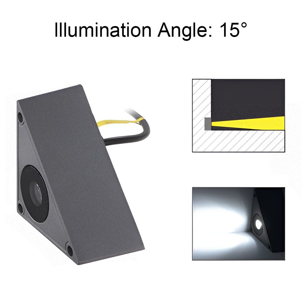 Triangle LED Step Light – Die-Cast Aluminum Outdoor Wall Mount