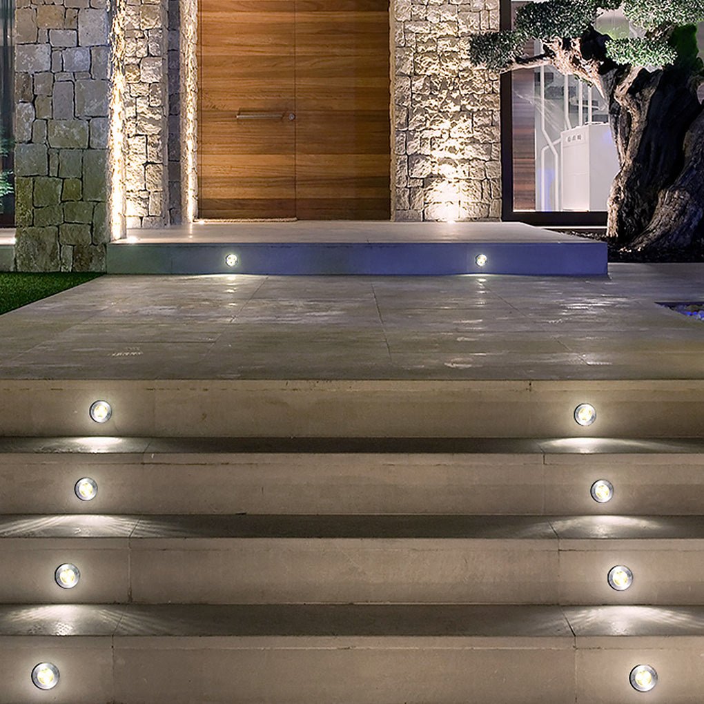 Waterproof LED Recessed Step Light for Deck, Garden & Poolside