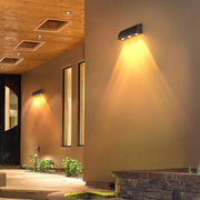 Minimalist LED Outdoor Wall Light – Waterproof Aluminum Black