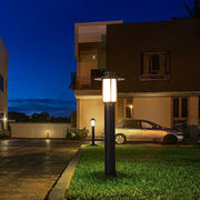 Cylindrical Aluminum LED Bollard Light Outdoor Landscape Lighting