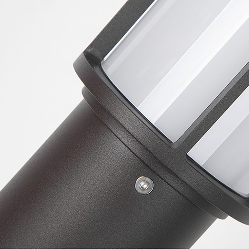 Cylindrical Aluminum LED Bollard Light Outdoor Landscape Lighting