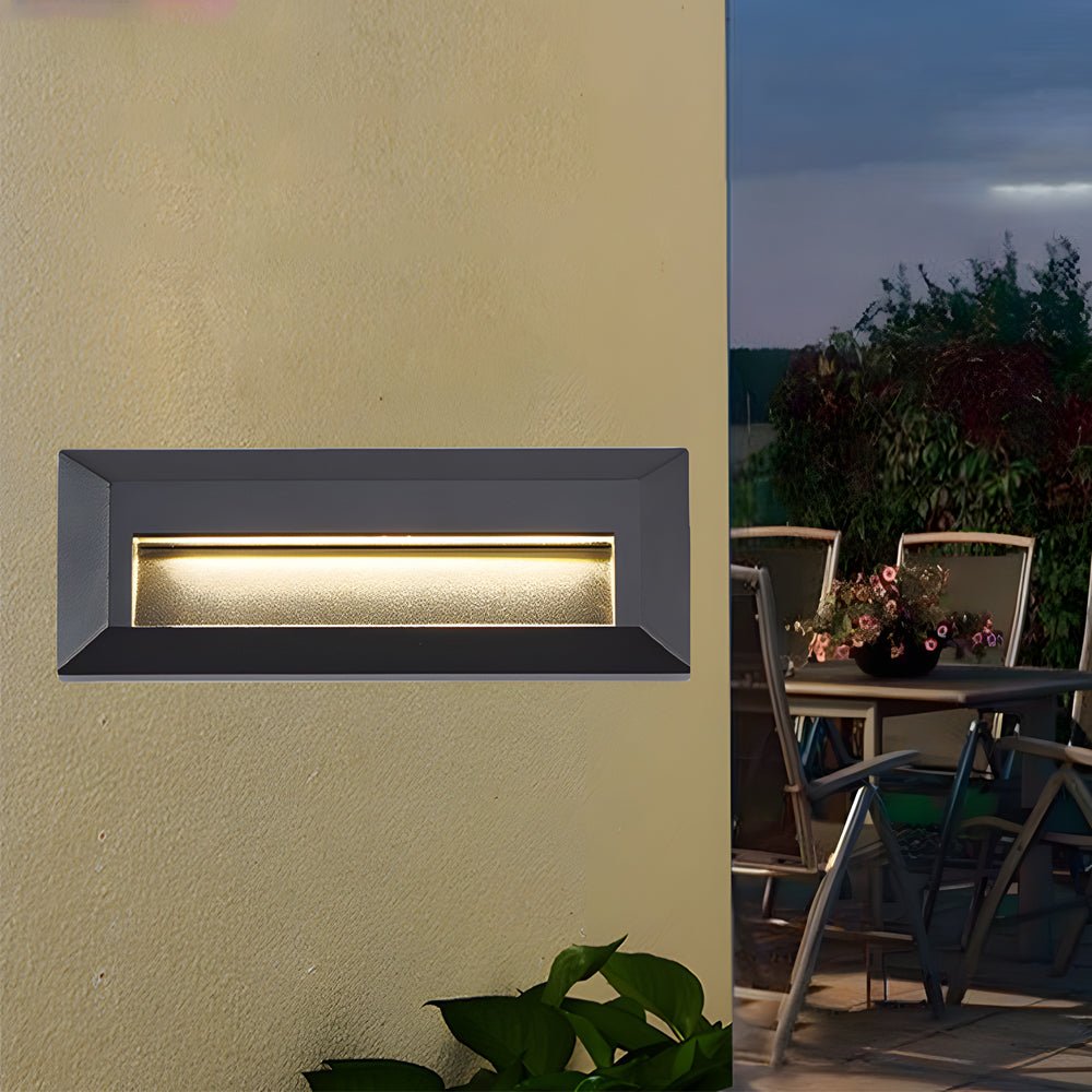 Modern Aluminum LED Step Light - Outdoor Wall-Mounted Downlight
