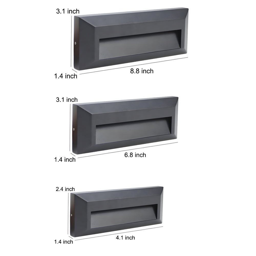Modern Aluminum LED Step Light - Outdoor Wall-Mounted Downlight