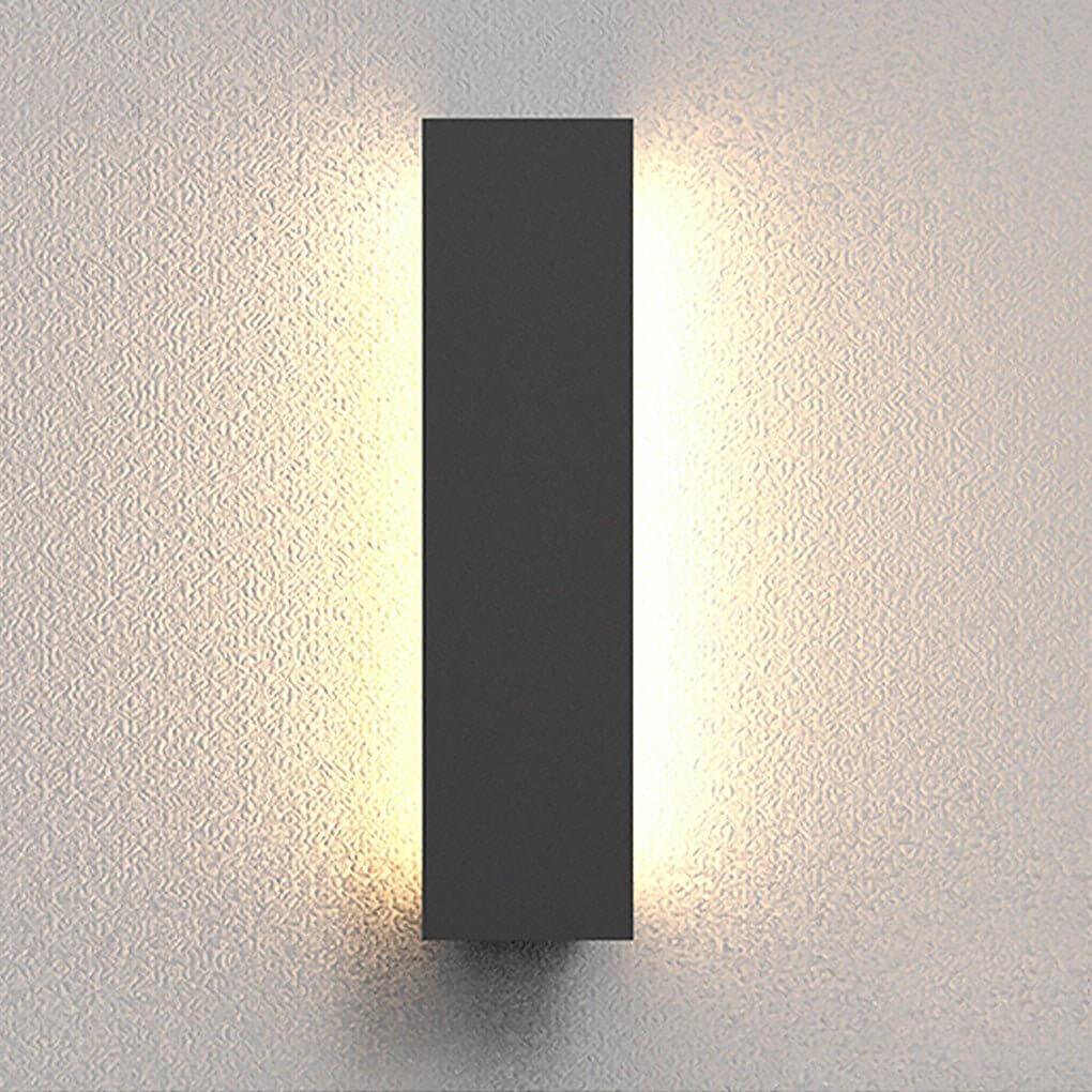 Modern LED Rectangular Outdoor Wall Light - Waterproof IP54