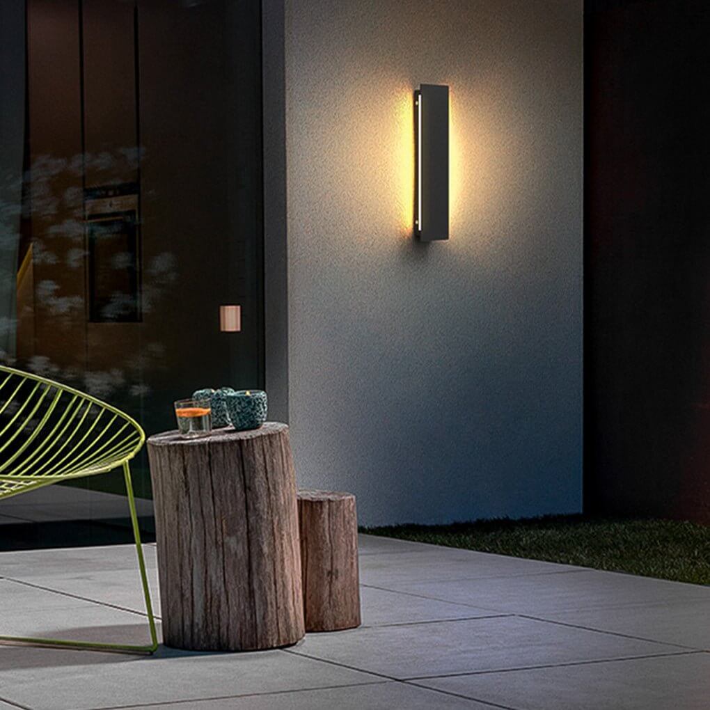 Modern LED Rectangular Outdoor Wall Light - Waterproof IP54