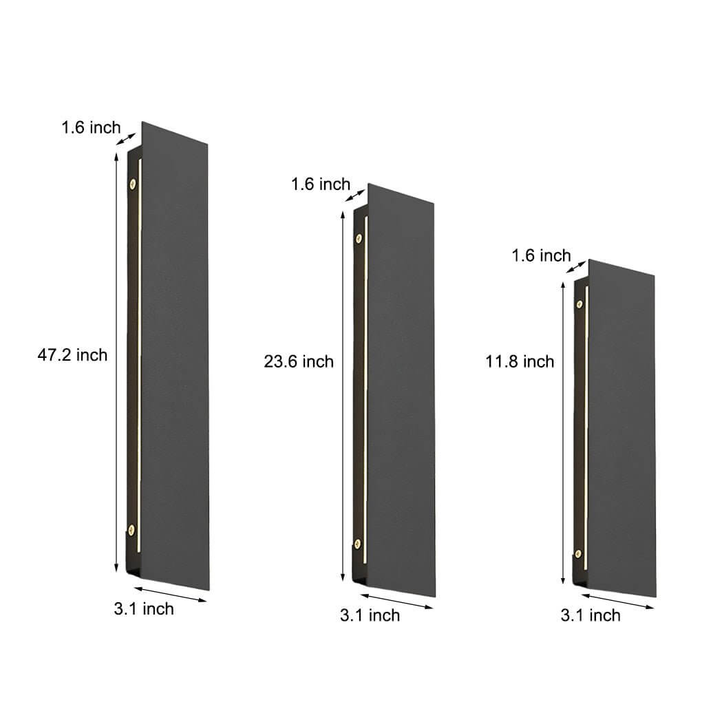 Modern LED Rectangular Outdoor Wall Light - Waterproof IP54
