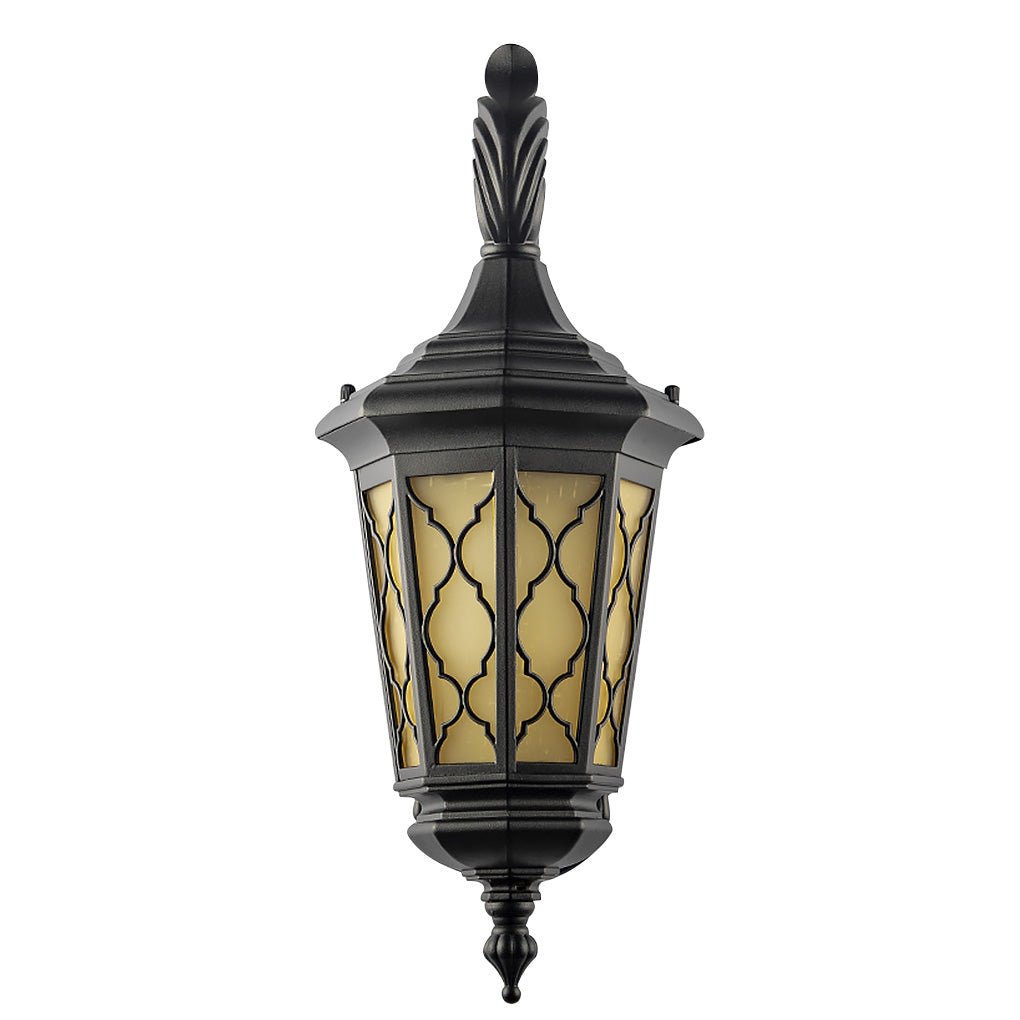 Retro Waterproof Outdoor Wall Lamp - Black Iron & PC Shade