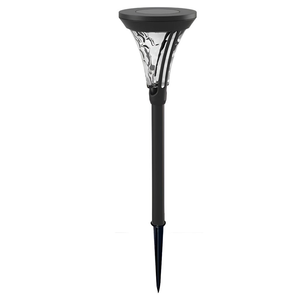 Solar LED Pathway Post Light with Textured Glass Lens