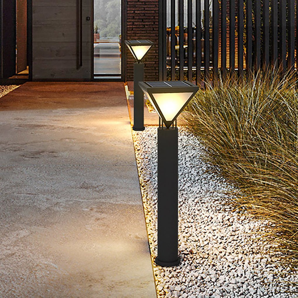 Solar LED Lamp Post Light – Outdoor Waterproof Path Lighting