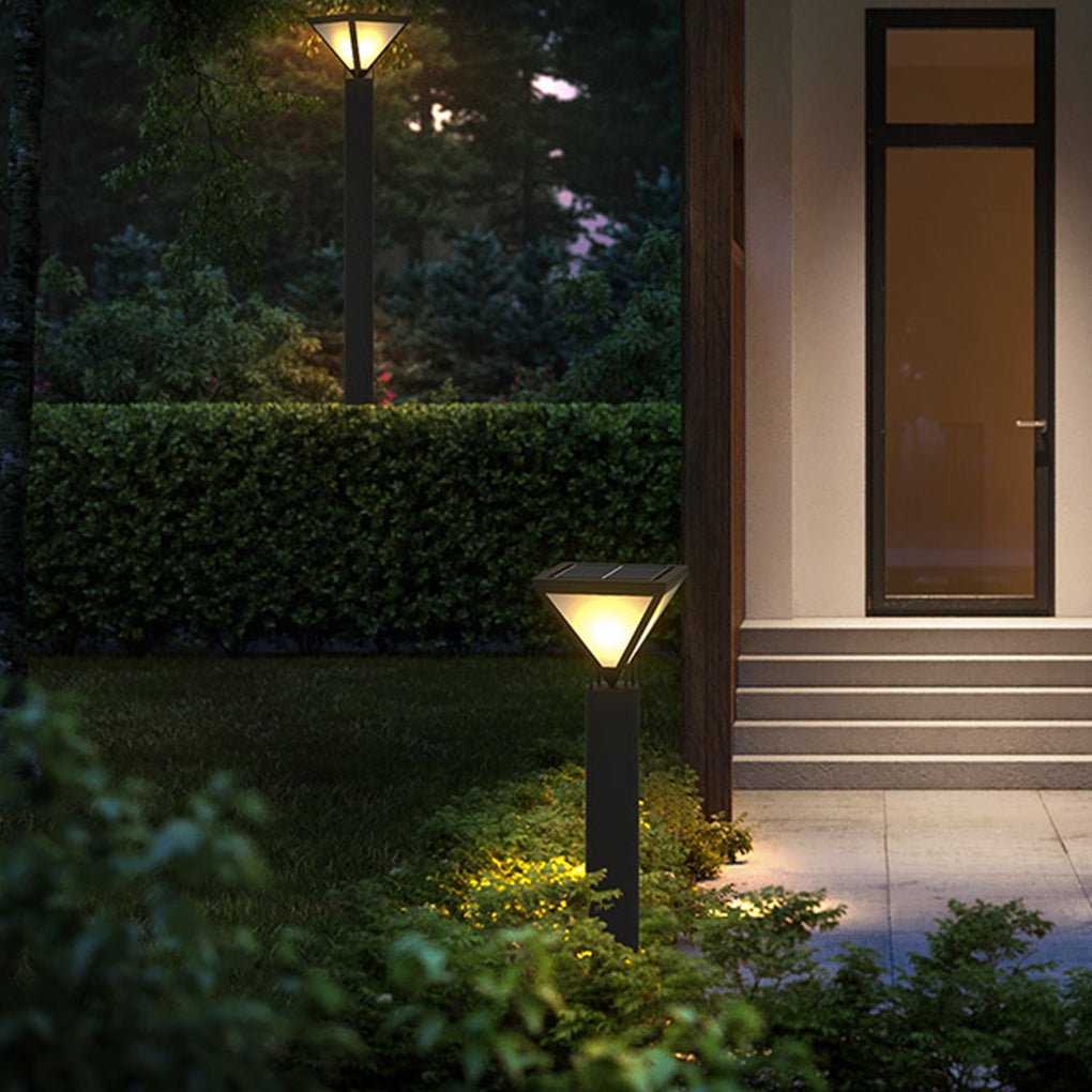 Solar LED Lamp Post Light – Outdoor Waterproof Path Lighting