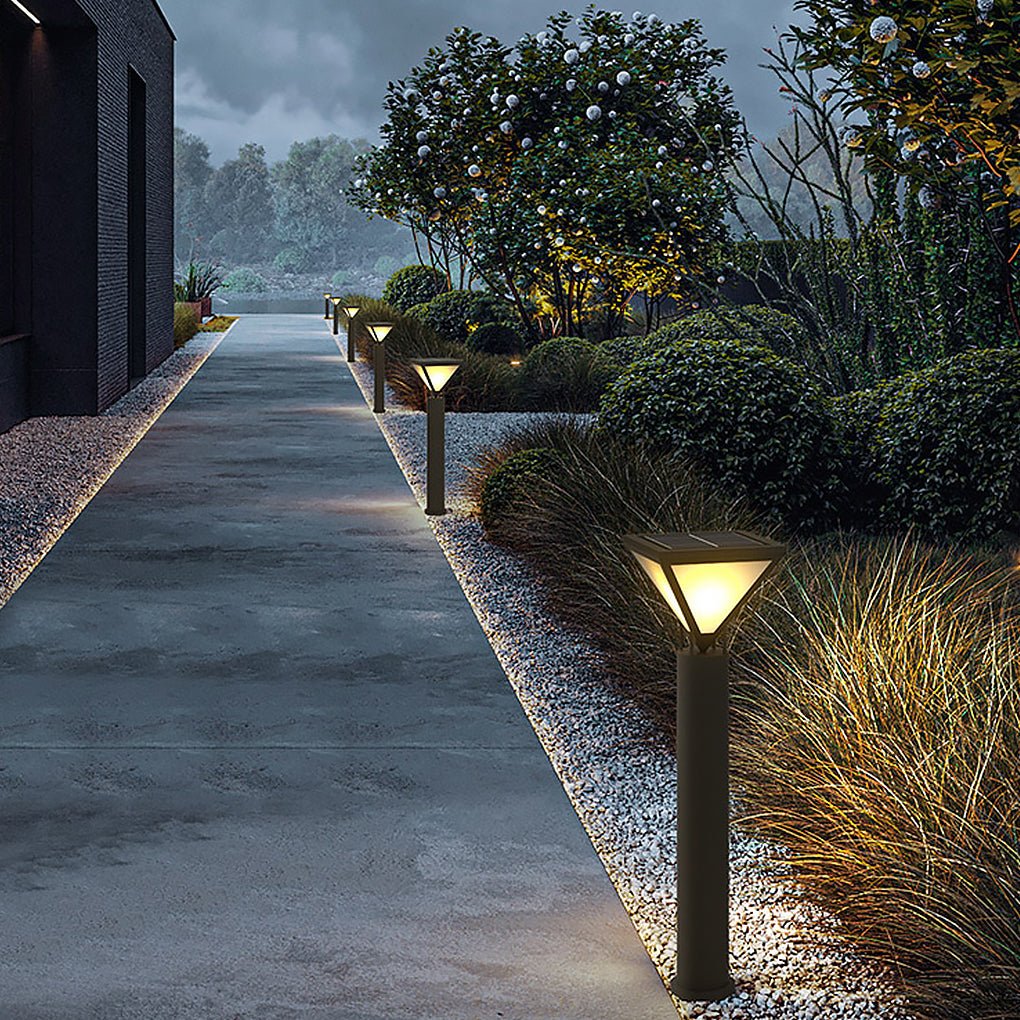 Solar LED Lamp Post Light – Outdoor Waterproof Path Lighting