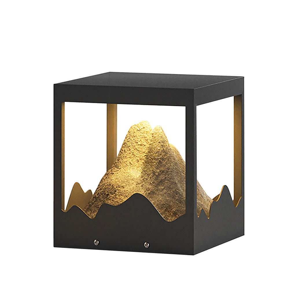 Solar Outdoor Mountain Landscape Post Light Waterproof LED Column