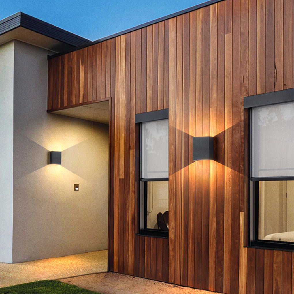 Modern Square LED Up Down Outdoor Wall Light Waterproof IP65