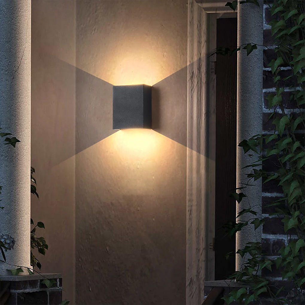 Modern Square LED Up Down Outdoor Wall Light Waterproof IP65