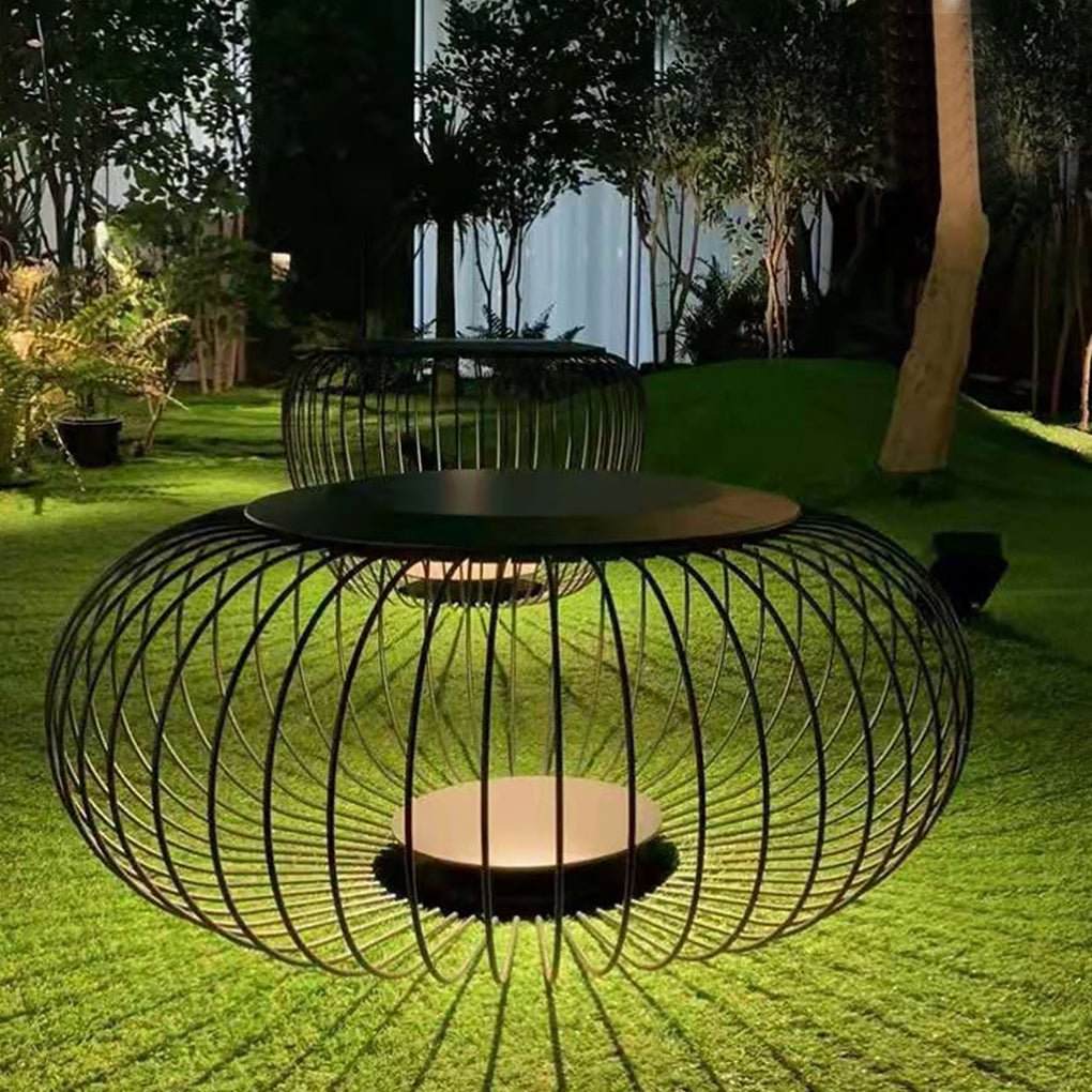 Modern Cage Outdoor Landscape Lamp | LED Waterproof Garden Light