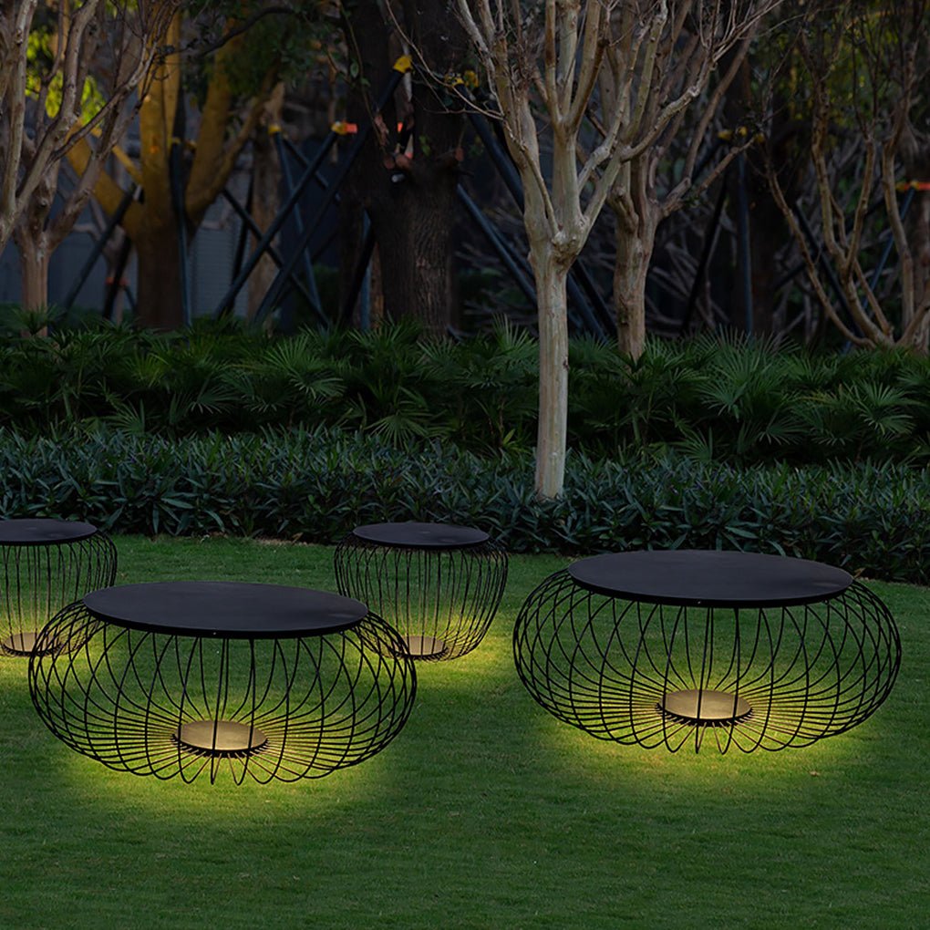 Modern Cage Outdoor Landscape Lamp | LED Waterproof Garden Light