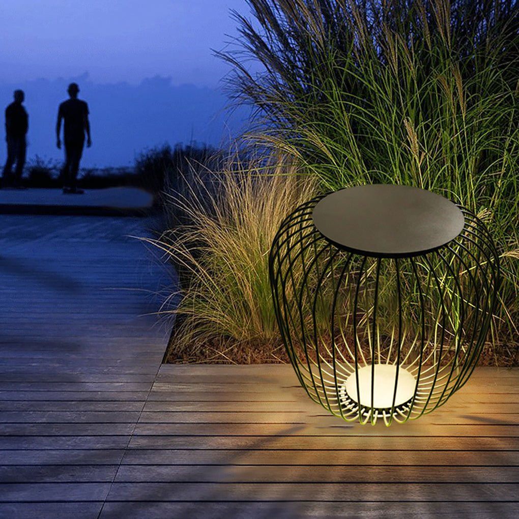 Modern Cage Outdoor Landscape Lamp | LED Waterproof Garden Light