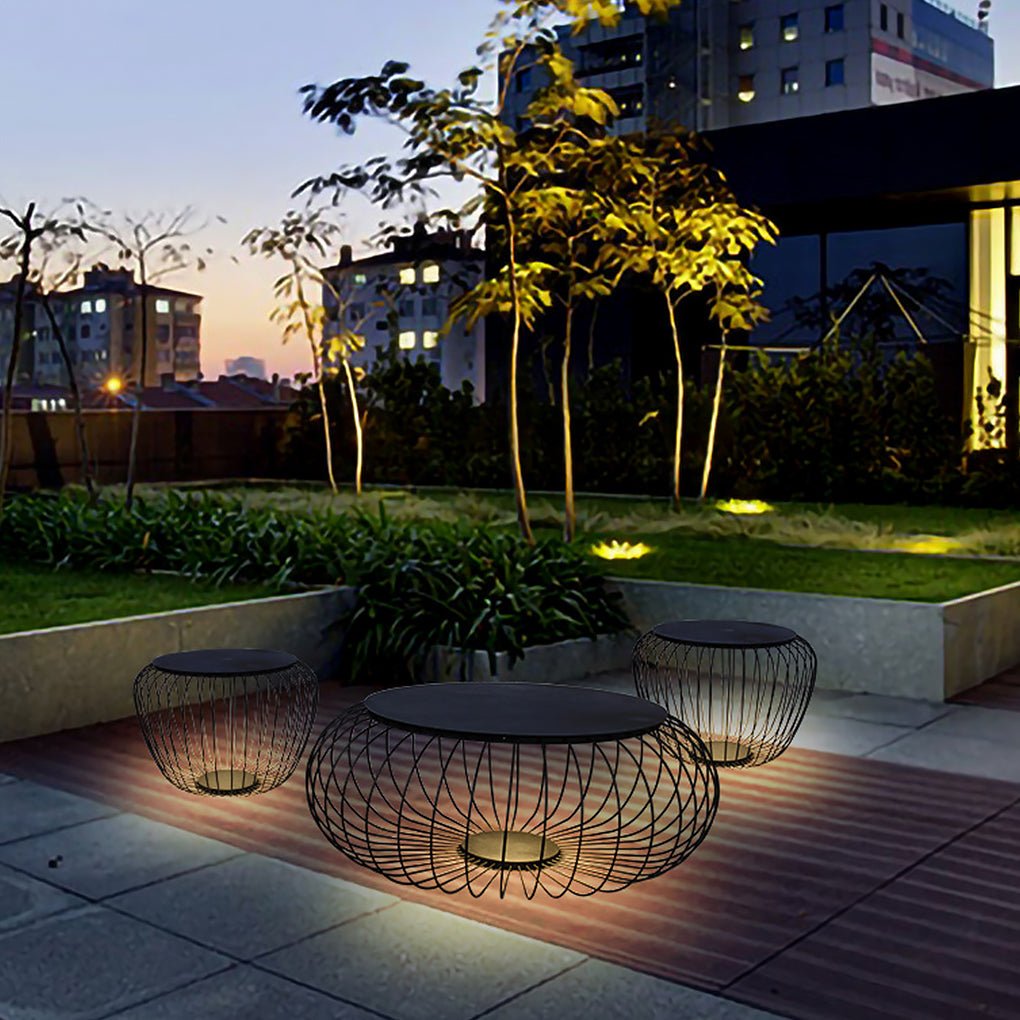 Modern Cage Outdoor Landscape Lamp | LED Waterproof Garden Light