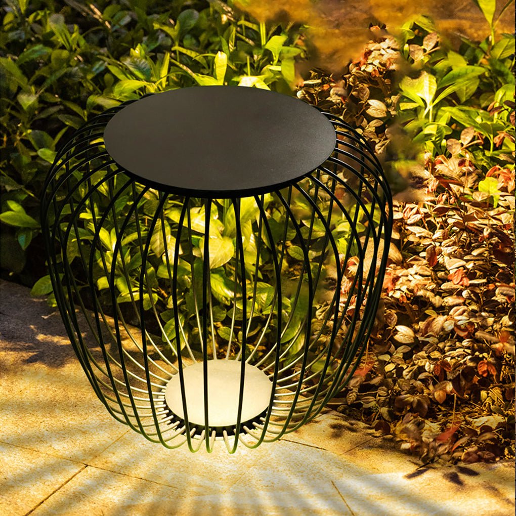 Modern Cage Outdoor Landscape Lamp | LED Waterproof Garden Light