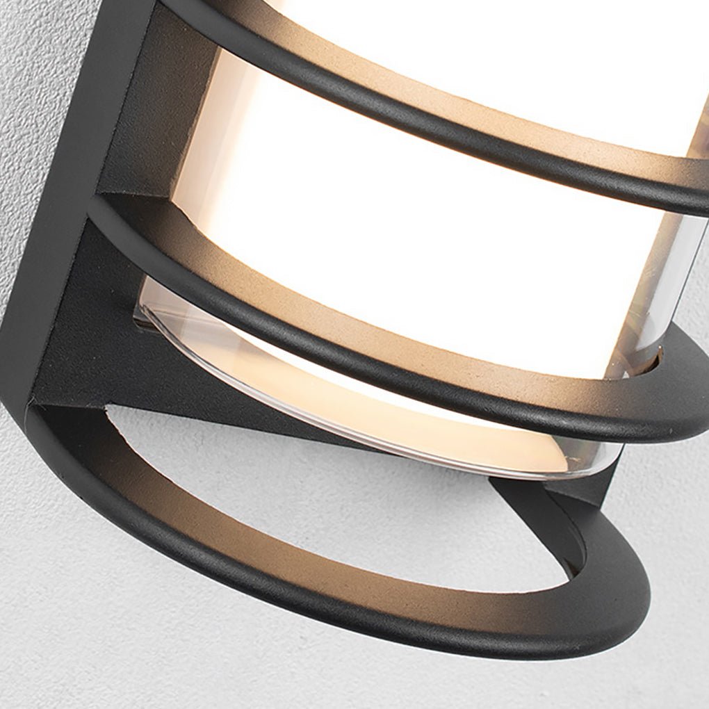 Modern Double-Layer Outdoor Wall Sconce – Aluminum & Acrylic