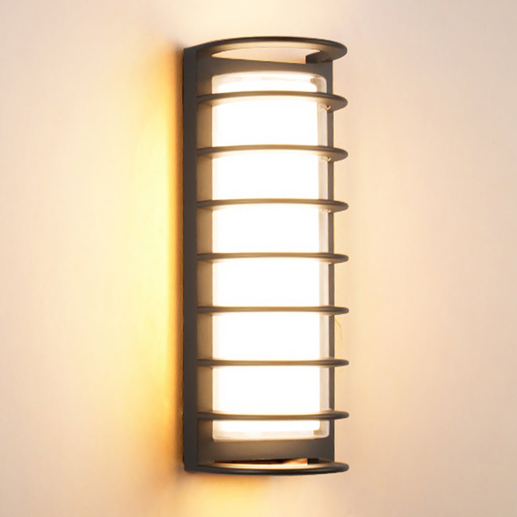 Modern Double-Layer Outdoor Wall Sconce – Aluminum & Acrylic