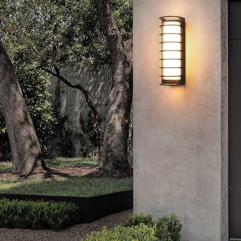 Modern Double-Layer Outdoor Wall Sconce – Aluminum & Acrylic