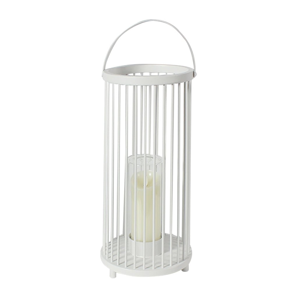 Rechargeable Portable Outdoor Lantern with Glass Shade