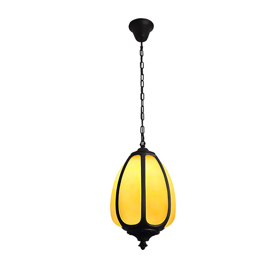 Outdoor Waterproof Pendant Light Modern Marble Finish Aluminum