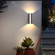 Modern Outdoor LED Wall Light - Aluminum & Glass - IP65 Waterproof